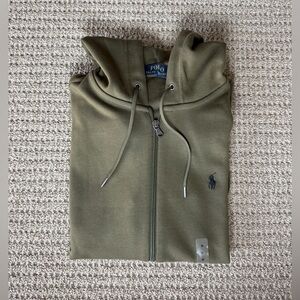 Ralph Lauren Olive Green Mens Hoodie.. Size Medium